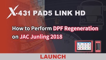 LAUNCH X431 PAD V ELITE: DPF Regeneration on JAC Junling 2018