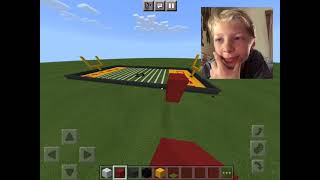 Arrowhead Stadium building on Minecraft