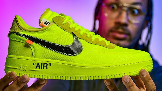 How To Spot Fake Off White Air Force 1 Low Nike Volt – LegitGrails