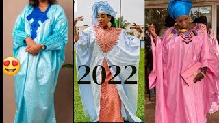 MODE AFRICAINE : MODÈLE#BOUBOU , ROBE EN #BAZIN RICHE /BAZIN #BRODÉ POUR FEMME 2022/LONG DRESS STYLE