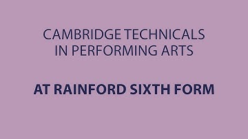 OCR Level 3 Cambridge Technicals in Performing Arts