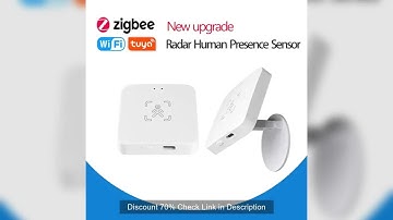 Tuya Zigbee/WiFi Smart Human Presence Sensor MmWave Radar Detection Luminance/Distance Detection For