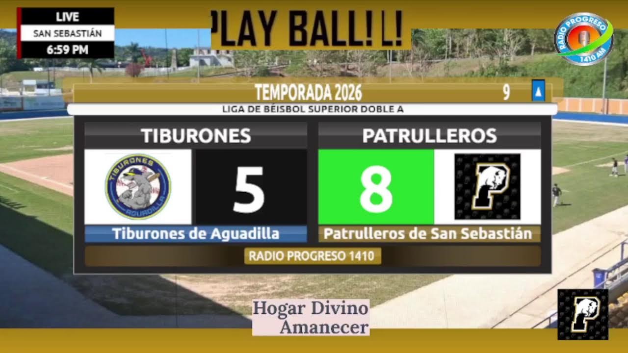 Tiburones 🆚 Patrulleros en el Estadio Juan José 