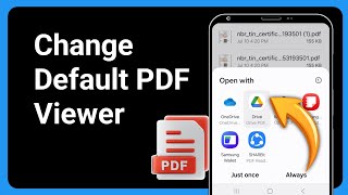 How To Change Default PDF Viewer On Android - Switch PDF Viewer