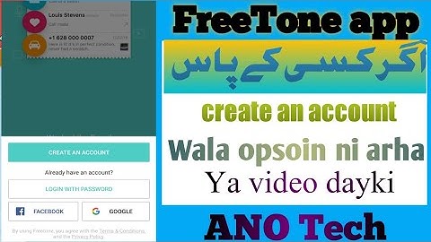 How to create fake whatapps account  2022 |  create an account Fixed problem freetone app| #ANO tech