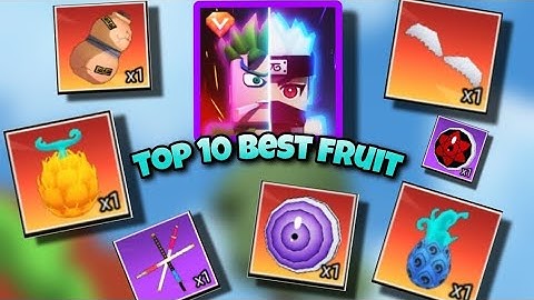 TOP 10 BEST FRUITS🔥IN BLOCKMANGO ANIMESHOWDOWN -XisorBG