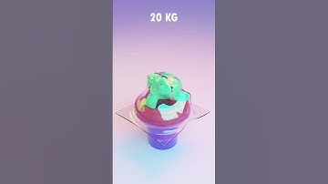 0.1 KG VS 100 KG 3D Cloth Simulation 😃🔥 #3danimation #3d #blender3d #satisfying #shorts #animation