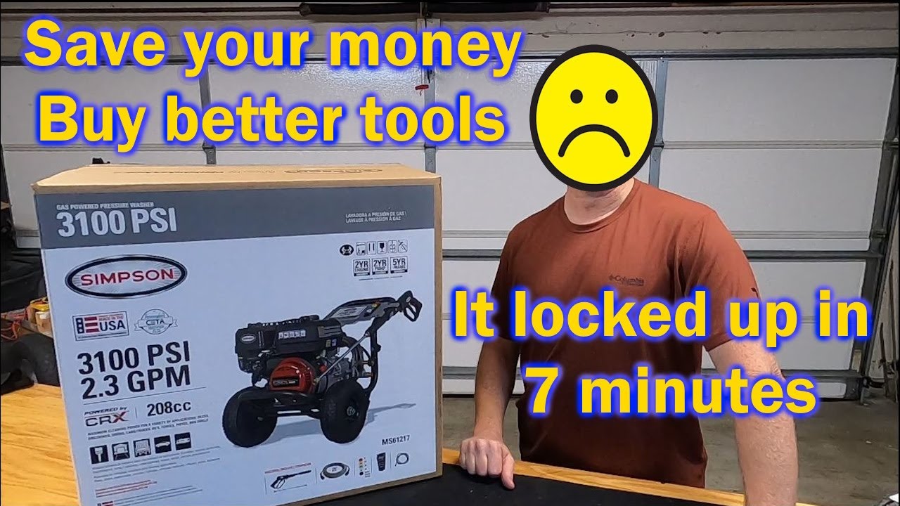Simpson Pressure Washer Review YouTube