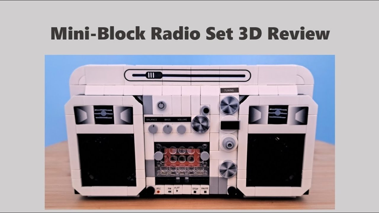 645 Pieces of Retro! Zhegao Blocks Radio Set 3D Review - YouTube