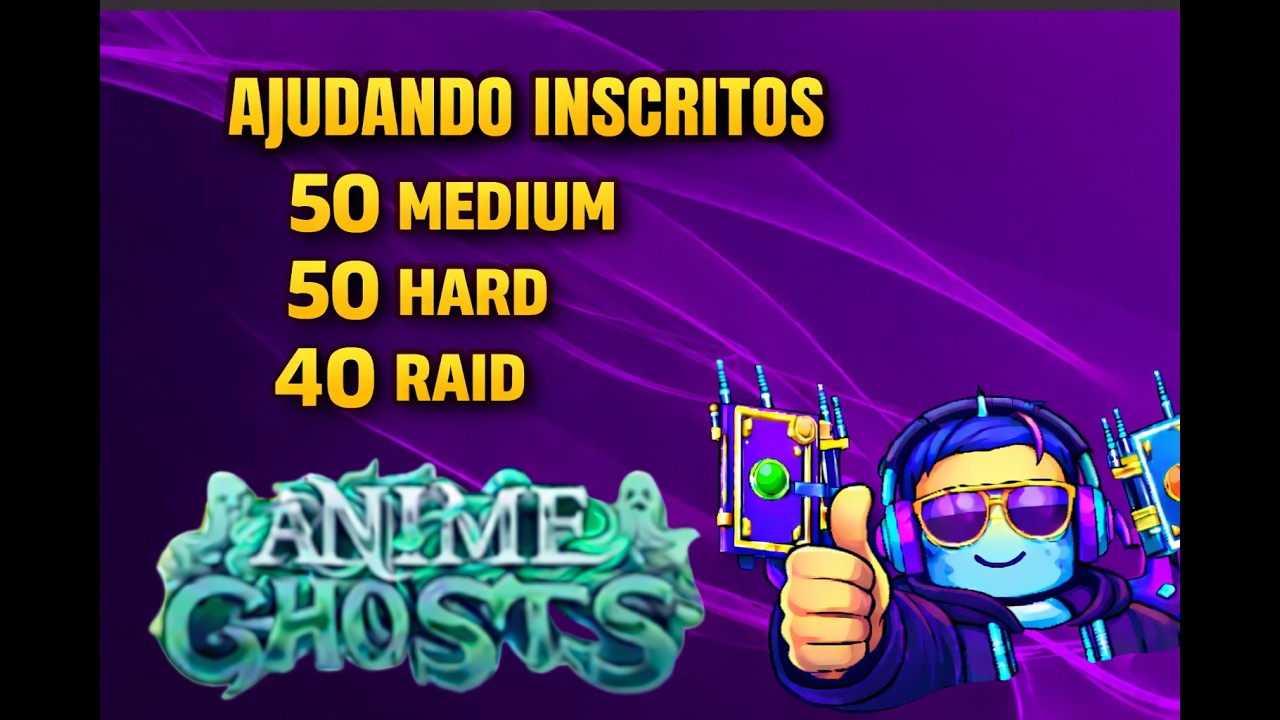 AO VIVO 🔥 AJUDANDO INSCRITOS | DUNGEON 50 HARD + DUNGEON NOVA 10 | Anime Ghost Roblox