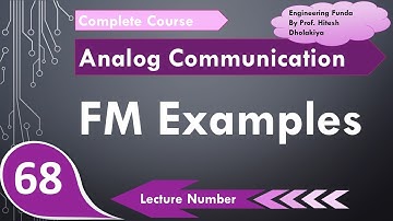 1. Frequency Modulation Examples | GATE FM Examples in Analog Communication by Engineering Funda