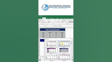 how to autoformat cells in excel | autoformat shortcuts | excel tricks & tips #exceltricks #excel