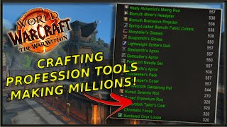 Making Millions Selling Crafted Profession Tools In Auction House! - WoW The War Within