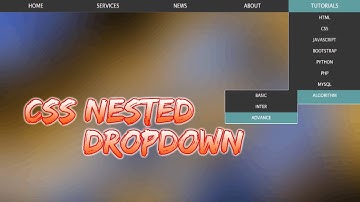 Multiple Nested Dropdown in CSS | Web Development | The Quick Code