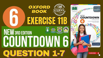 Class 6 Math Exercise 11B Question 1-7 | oxford new countdown third edition | Math with Afshan