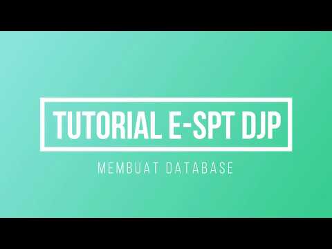 Tutorial Pembuatan Database E SPT | Membuat duplikat database espt