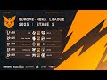 Europe MENA League 2025 Stage 2 Day 1