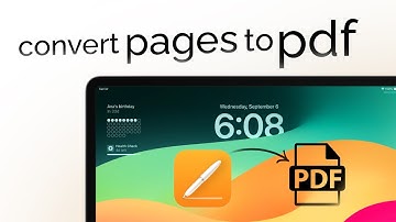 How to Convert Pages to PDF on iPad (tutorial)