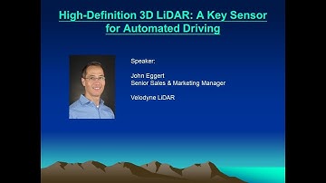 High Definition 3D LiDAR   John Eggert