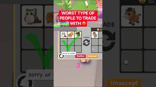 WORST TYPE OF TRADERS IN ADOPT ME?! #roblox #adoptme #adoptmetrades