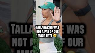 Tallahassee was not a fan of our MAGA hats 😢