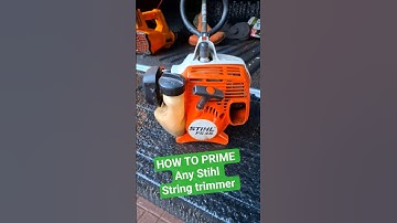 How to prime your Stihl string trimmer easy. #michaelstoolbench #fs45 #stihl #stringtrimmer