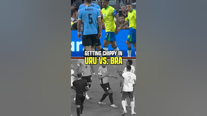 Getting CHIPPY in Uruguay vs. Brazil! 😳 #soccer #copa #brazil