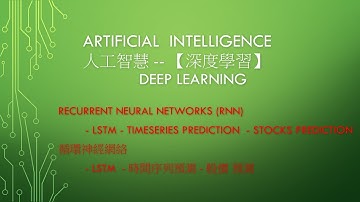 A.I 人工智慧- 循環神經網絡 課程 08 - Deep Learning- RNN - LSTM  - Timeseries-prediction  -時序預測 股價預測