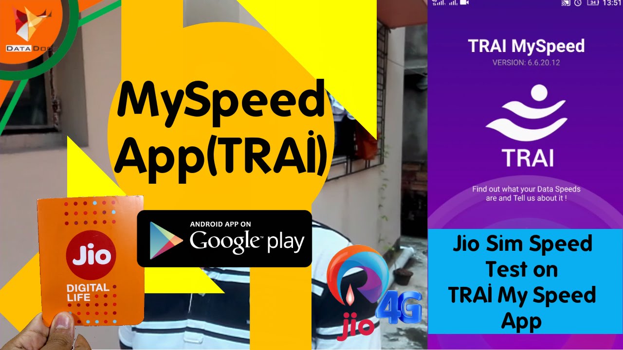 Jio Sim Speed Test On TRAI Speed Test App Data Dock YouTube Jio Sim Speed Test On Trai Speed Test App Data Dock Youtube