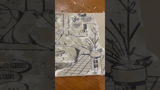 Linoleum transfer | #transfer #linocut #art #strugglebus