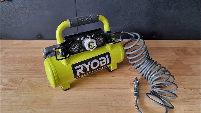 Unboxing and first use of a Ryobi ONE+ Air Compressor R18AC 