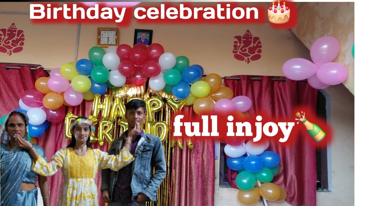 छोटी बहन के birthday 🎂 में full masti and birthday celebration 🍾🎂#viral #tranding #vlog 