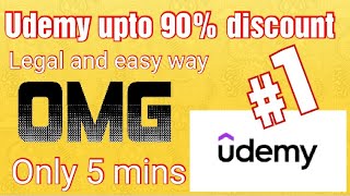 Udemy coupon code free and legal way. upto 90% discount