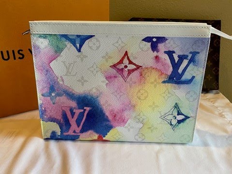 M80460 Louis Vuitton Monogram Watercolor Multico Pochette Voyage MM