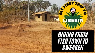 First trip to Liberia Vlog - Driving the Road from Fish Town to Sarbo Sweaken River Gee County