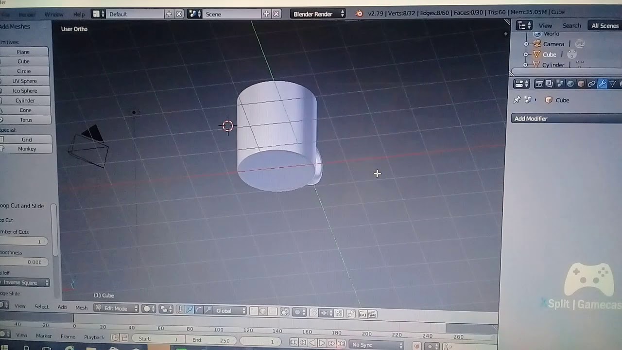 Tutorial Membuat Objek Dengan Aplikasi Blender - YouTube