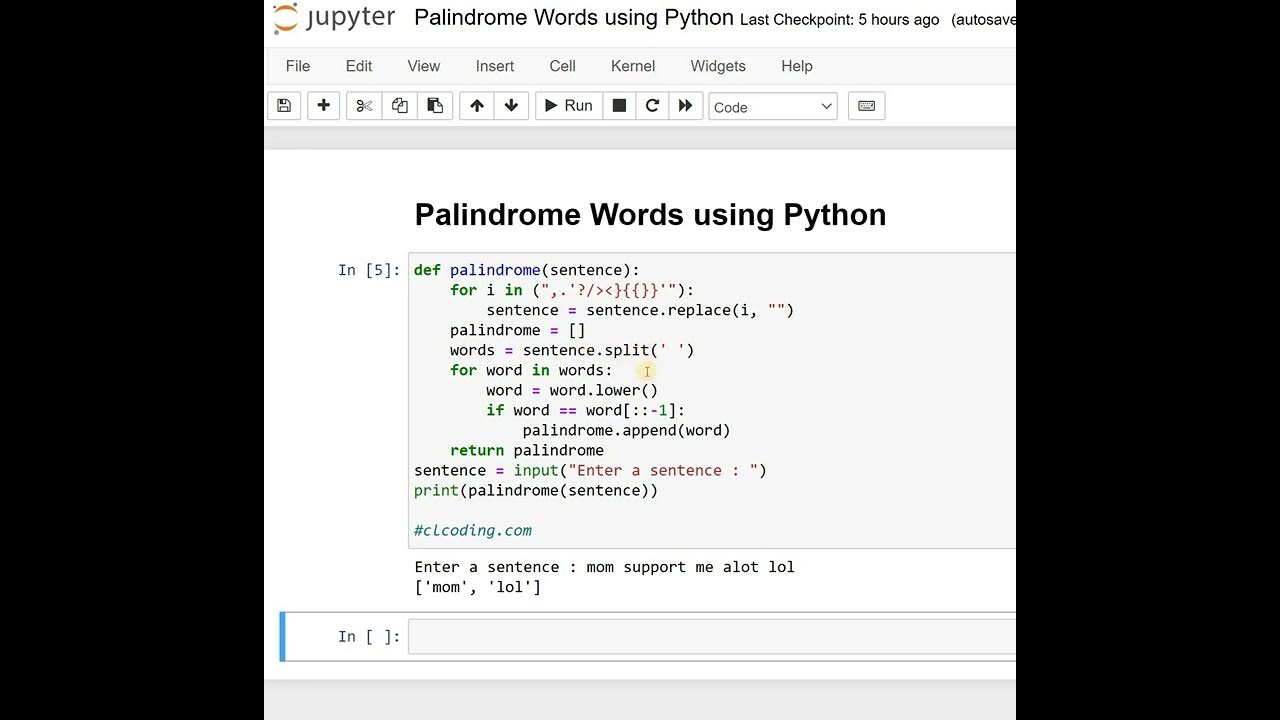 Day 3 : Palindrome Words using Python - YouTube