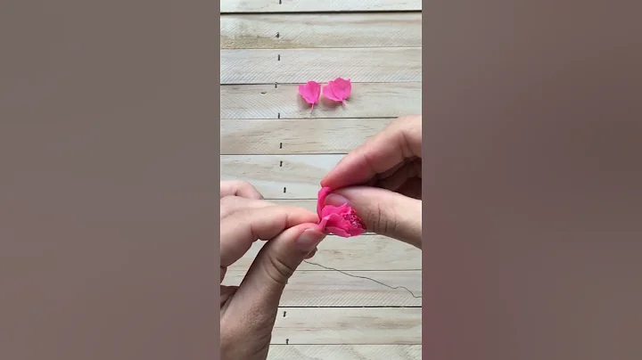 How to make  crepe paper peach blossom flower - paper craft for home decoration - DayDayNews