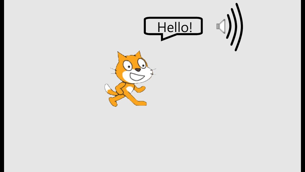 How to make the cat in scratch to talk||(Easy) - YouTube