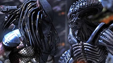The Predator vs Tarkatan Alien (Hardest AI CPU) - Mortal Kombat X Epic Battle