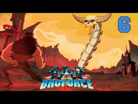 Видео: Прохождение Broforce (coop) #6 - Адский беспредел