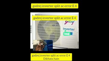 godrej ac error code E 4 problem, E 4 error code#shorts #error #E4 #gidrej #split #inverter #ac