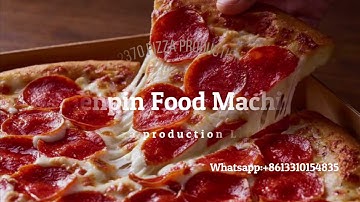 Automatic Pizza production line machine including baguette and round pizza