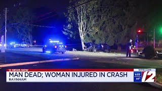 1 dead, 1 seriously hurt in Raynham crash