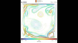 Lid Driven Cavity Flow at Reynolds Number 30000
