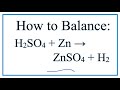 Balancing Chemical Reactions and Products