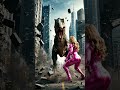 Giant Barbie vs Dinosaur 🦖💖 | Epic City Battle #barbie #superhero