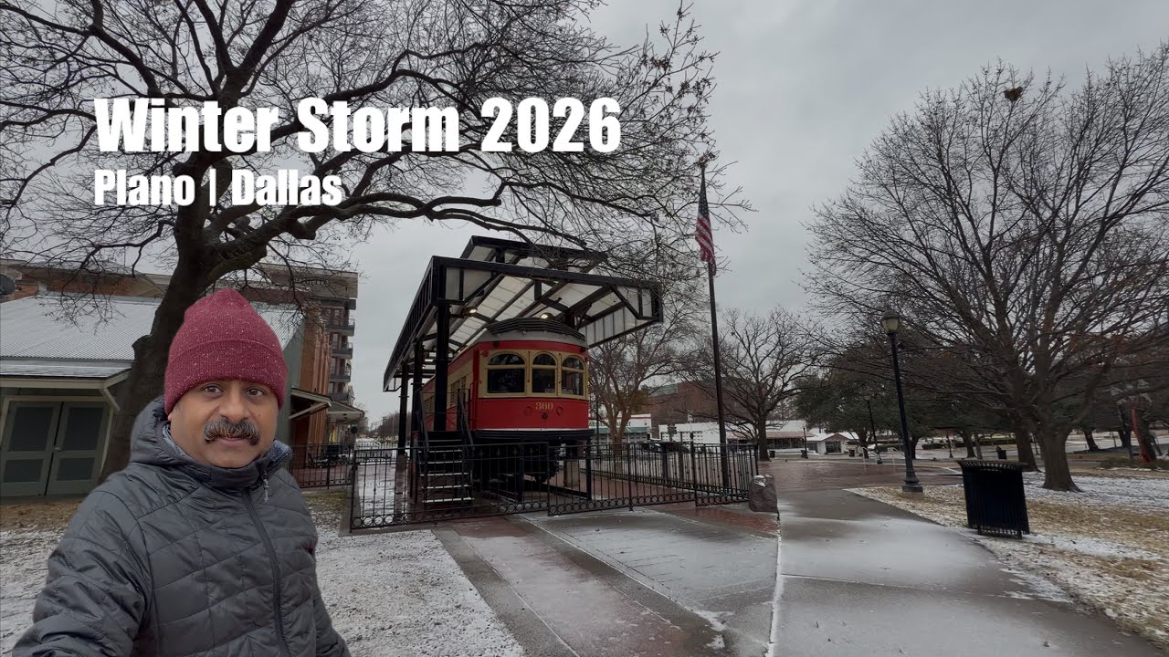 Dallas Winter Storm Jan 24 2026 | Weather Update | Haggard Park Plano ...