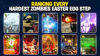 Ranking *EVERY* Hardest Zombies Easter Egg Step. Wealth