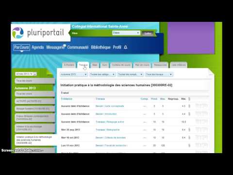 Tutoriel CSA: Pluriportail - Déposer un fichier travail